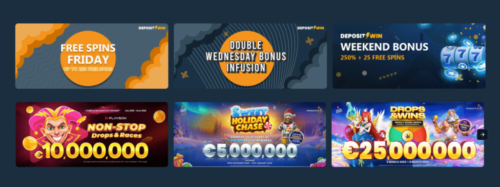 Depositwin Bonuses & Promotion